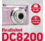 Appareil photo compact Agfaphoto Realishot DC8200 Rose - Carte SD 16 GO