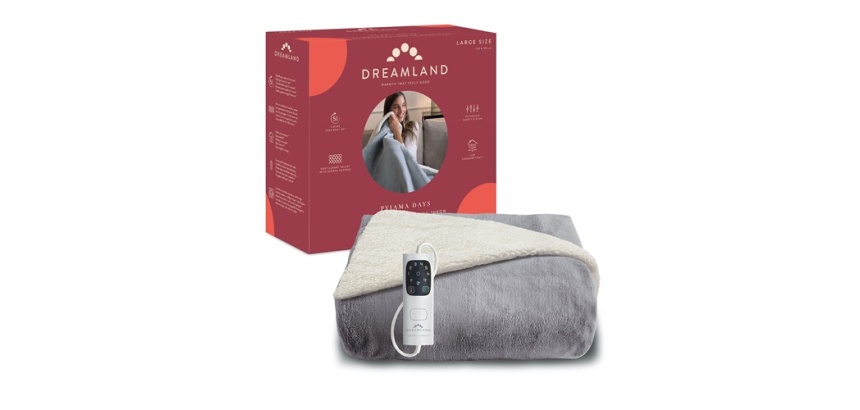 Couverture chauffante Dreamland Pyjama Days Polaire et Sherpa 6T150 W 160X120