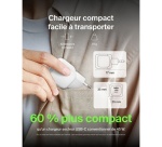 Chargeur pour téléphone mobile Belkin secteur BoostCharge USB-C 45 W Blanc pour smartphone et tablette