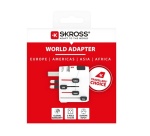 Adaptateur et convertisseur Skross Adaptateur 3 POLES 150 Pays