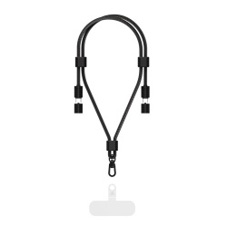 Câble téléphone portable Force Power Renforcé C/C 3A - Format Dragonne Noir