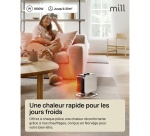 Chauffage soufflant Mill Compact 1800W Blanc et Noir