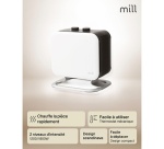 Chauffage soufflant Mill Compact 1800W Blanc et Noir