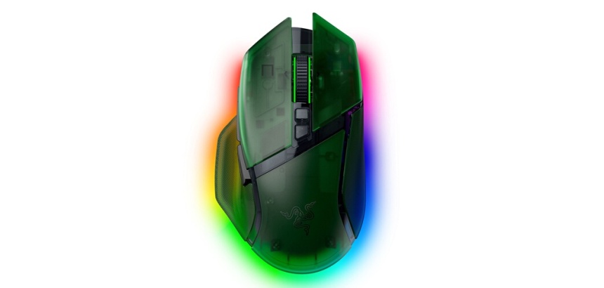 Souris Razer Basilisk V3 Pro 35K - Esports sans fil Phantom Green Ed.