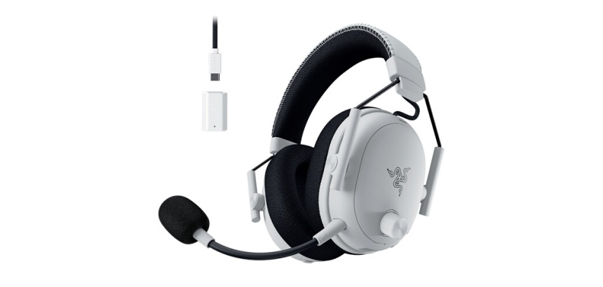 Casque PC Razer BlackShark V3 Pro Blanc - E-sports sans fil avec réduction active du bruit (ANC)