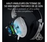 Casque PC Razer BlackShark V3 Blanc - E-sports sans fil