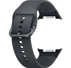Accessoires bracelet et montre connectée Samsung sport en silicone Graphite pour Galaxy Watch Series 130mm M/L