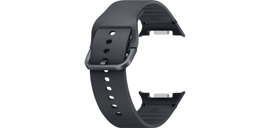 Accessoires bracelet et montre connectée Samsung sport en silicone Graphite pour Galaxy Watch Series 130mm M/L