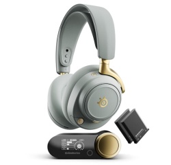 Casque PC Steelseries gaming sans fil Arctis Nova Elite Sage & Gold