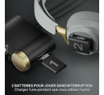 Casque PC Steelseries gaming sans fil Arctis Nova Elite Sage & Gold