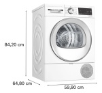 Sèche-linge pompe à chaleur Bosch WQG1421SFR SERINITY
