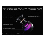 Enceinte PC Creative PEBBLE X PLUS Enceintes ordinateur 2.1 USB-C avec caisson de basses et eclairage RVB personnalisable