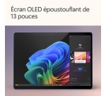 PC Hybride / PC 2 en 1 Microsoft Surface Pro 11ème édition 13’’ Copilot+ Snapdragon X Elite 16 Go RAM 512 Go SSD Tactile Bleu Saphir
