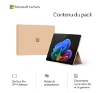 PC portable Microsoft Surface Pro 11ème édition 13’’ Copilot+PC Snapdragon X Elite 16 Go RAM 512 Go SSD Tactile Dune