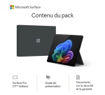 PC Hybride / PC 2 en 1 Microsoft Surface Pro 11ème édition 13’’ Copilot+PC Snapdragon X Elite 16 Go RAM 1 To SSD Tactile Graphite