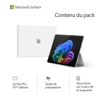 PC portable Microsoft Surface Pro 11ème édition 13’’ Copilot+PC Snapdragon X Elite 16 Go RAM 1 To SSD Tactile Platine