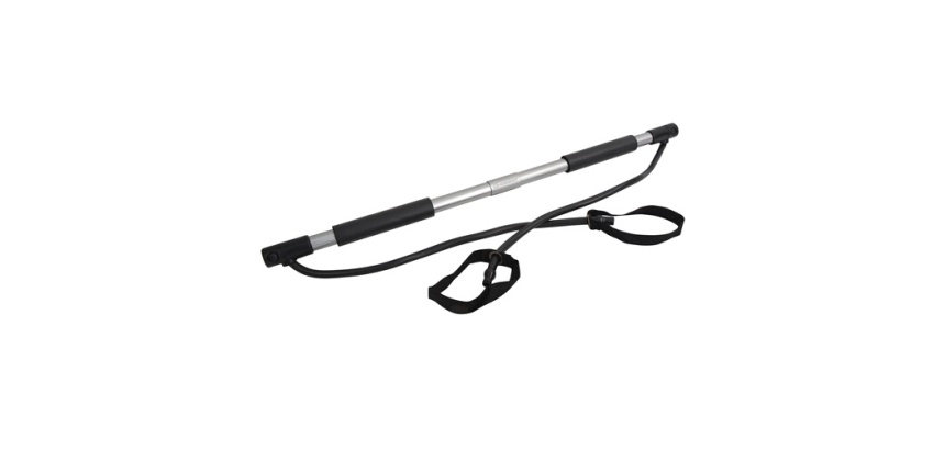 Bâton de fitness Gymnastics Stick, argent/noir