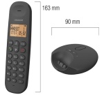 Téléphone répondeur sans fil Logicom ILOA 255T DUO Black