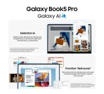 PC portable Samsung Galaxy Book5 Pro écran tactile 14" 120Hz Copilot+PC Intel Core Ultra 7 16 Go RAM 1 To SSD Anthracite