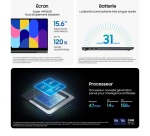 PC portable Samsung Galaxy Book5 360 écran tactile 15,6'' FHD Copilot+ Intel Core Ultra 7 16 Go RAM 1 To SSD Anthracite