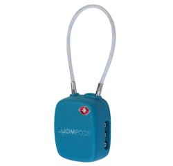 Cadenas de voyage Boompods a code certifie TSA avec balise connectee integree (Apple Find My) Bleu