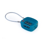 Cadenas de voyage Boompods a code certifie TSA avec balise connectee integree (Apple Find My) Bleu