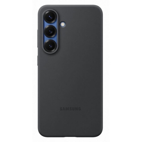 Coque et étui téléphone mobile Samsung silicone Galaxy S25 Noir