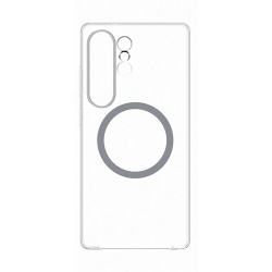 Coque et étui téléphone mobile Samsung magnetique DFS Galaxy S25 Ultra Transparent