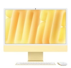 iMac Apple iMac 24" écran rétina 4,5K 256 Go SSD 16 Go RAM Puce M4 CPU 8 cœurs GPU 8 cœurs Jaune