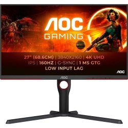 Ecran PC Aoc Ecran gaming 27'''' - UHD 4K - IPS - 160Hz - 1ms - Ajustable en hauteur - HDR400