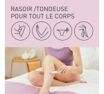 Tondeuse bikini Panasonic ES-WM31-P301 Kit 5 en 1 Blanc Rose