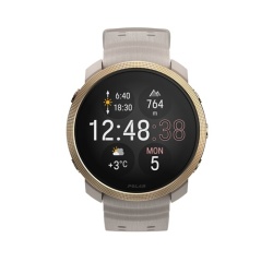 Montre connectée Polar Vantage M3 44 mm Bluetooth Doré avec bracelet silicone Beige