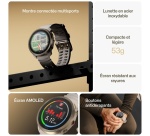 Montre connectée Polar Vantage M3 44 mm Bluetooth Doré avec bracelet silicone Beige