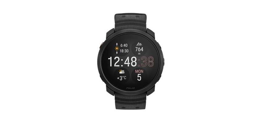 Montre connectée Polar Vantage M3 44 mm Bluetooth Noir avec bracelet silicone Noir