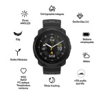 Montre connectée Polar Vantage M3 44 mm Bluetooth Noir avec bracelet silicone Noir