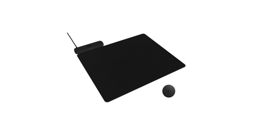 Tapis de souris Logitech G POWERPLAY 2, tapis de souris de charge sans fil pour souris gaming Logitech G compatible, 34,5 X 28,4 cm (13,5 x 11,2 pouces), hauteur 3,5 mm, pour PC/Mac - Noir