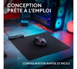 Tapis de souris Logitech G POWERPLAY 2, tapis de souris de charge sans fil pour souris gaming Logitech G compatible, 34,5 X 28,4 cm (13,5 x 11,2 pouces), hauteur 3,5 mm, pour PC/Mac - Noir