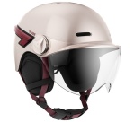 Casque vélo Casr GLOW AVEC LED ET VISIERE ROSE – L