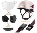 Casque vélo Casr GLOW AVEC LED ET VISIERE ROSE – L