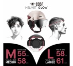 Casque vélo Casr GLOW AVEC LED ET VISIERE ROSE – L