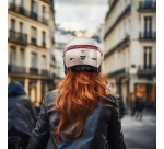 Casque vélo Casr GLOW AVEC LED ET VISIERE ROSE – L