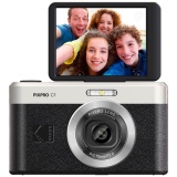 Appareil photo compact Kodak numerique avec zoom numerique 4X, capteur CMOS 13MP,focale de 3.57mm, ecran orientable de 2.8 pouces (230k pixels), modes de prise de vue varies, flash LED integre et batterie li-ion.