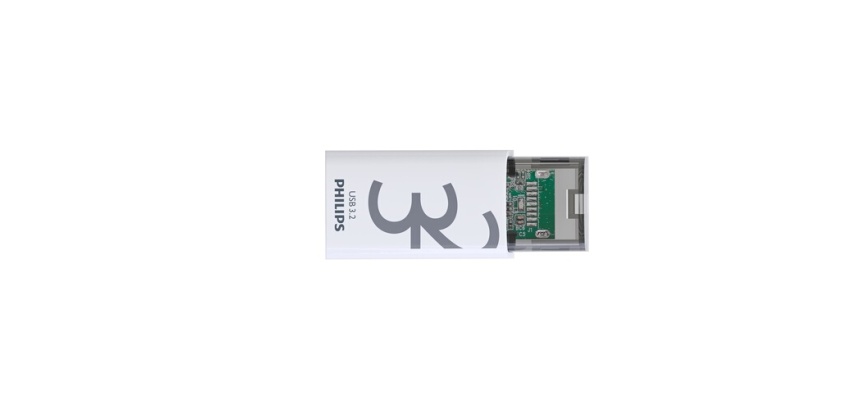 Clé USB Philips Edition Click 3.2 32 Go Blanc et gris