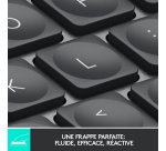 Clavier Logitech sans fil MX Keys Mini compact, Bluetooth, rétroéclairé Mac et PC
