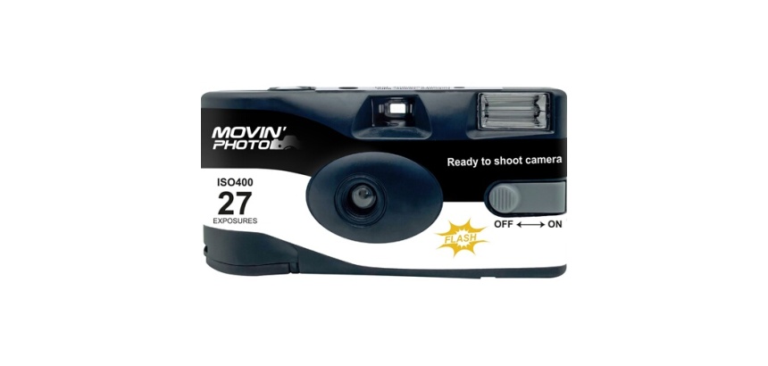 Appareil photo jetable Movin Photo jetable 27 photos noir et blanc