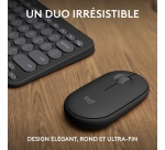 Ensemble clavier et souris Logitech Pebble 2 Combo, clavier et souris sans fil - Graphite