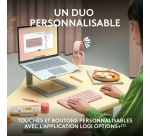 Ensemble clavier et souris Logitech Pebble 2 Combo, clavier et souris sans fil - Graphite