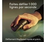 Ensemble clavier et souris Logitech MX Keys S Combo for Mac, clavier et souris sans fil, repose-poignets, clavier retroeclaire, defilement rapide, Bluetooth USB-C