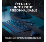 Clavier Logitech MX Keys S Plus - Sans Fil Performant avec Repose Poignet QWERTY