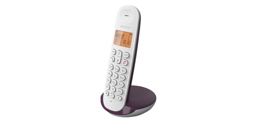 Téléphone sans fil Logicom DECT ILOA 150 SOLO AUBERGINE SANS REPONDEUR